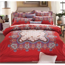 Oriental estilo de tela de algodón egipcio al por mayor ropa de cama conjunto de sábanas